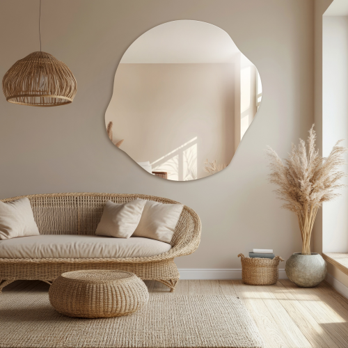 Oglindă decorativă cu o formă organică - CYRKON