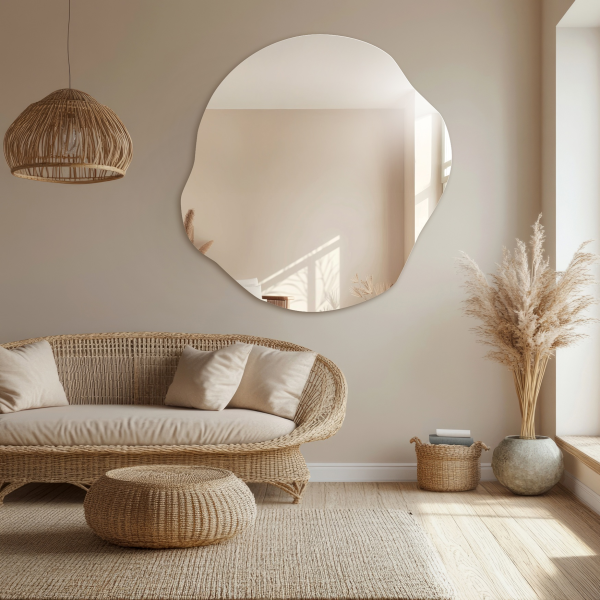 Oglindă decorativă cu o formă organică - CYRKON