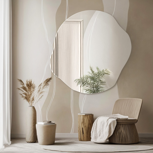 Oglindă decorativă cu o formă organică - CYRKON