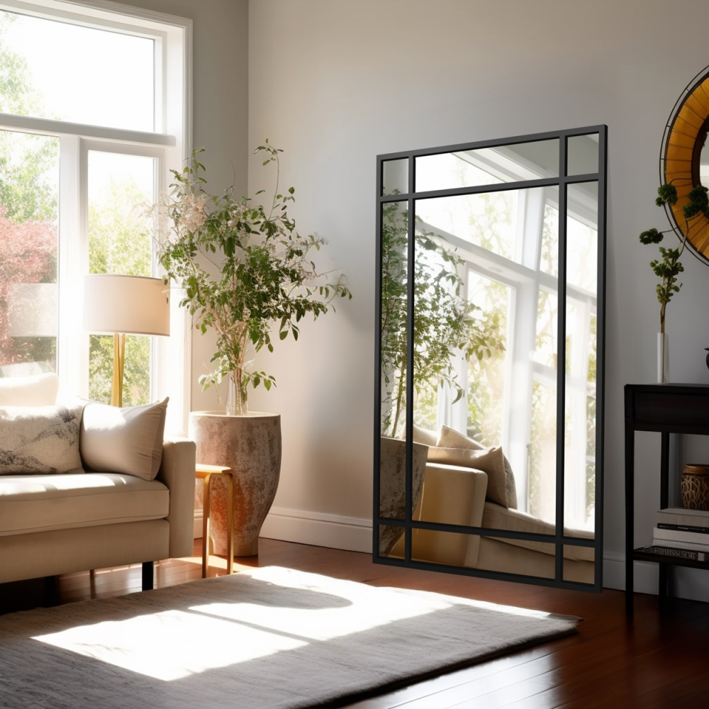 Oglindă de mansardă cu mutrițe - DEMETER - culoarea ramei la alegere