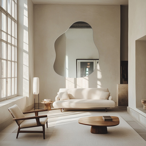 Oglindă decorativă cu formă organică - STONE