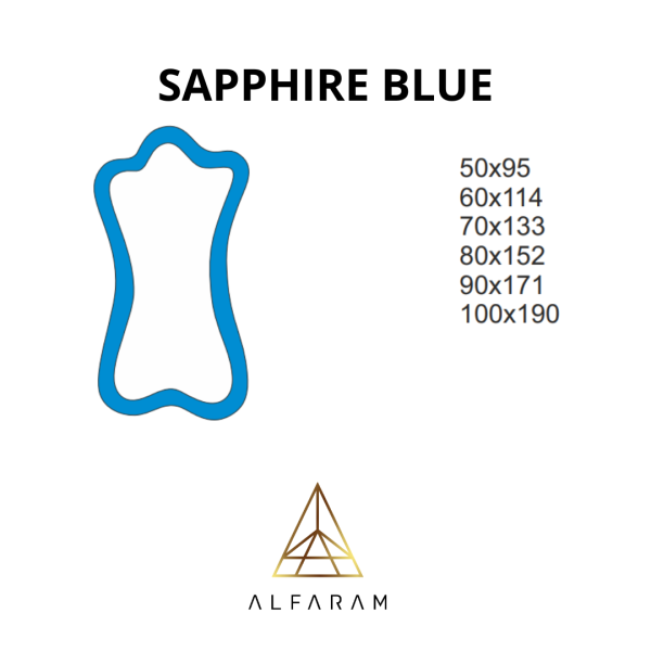 Oglindă albastră neregulată - SAPPHIRE BLUE