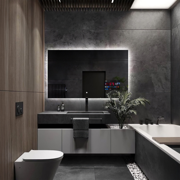 Oglindă inteligentă pentru baie cu iluminare- AGIS SMART LED