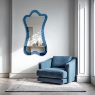 Oglindă albastră neregulată - SAPPHIRE BLUE