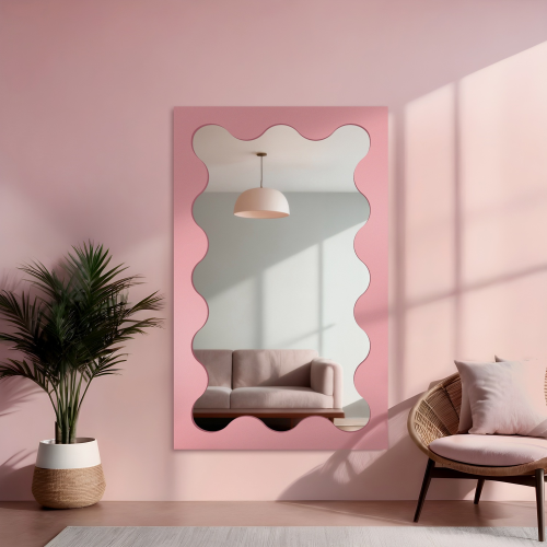 Oglindă neregulată în cadru MDF - BLOBS PRISM