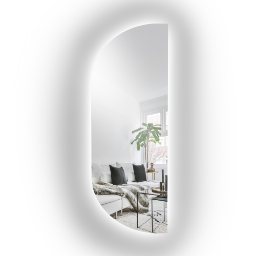 Oglindă cu formă neregulată și iluminare din spate - NOE LED
