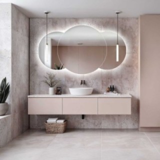 Set de oglinzi de baie cu iluminare - UNIVERSE DOUBLE LED