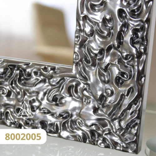 Oglindă de perete luxoasă, cu ramă grafit și suprafață de oglindă antichizată – JAN SILVER