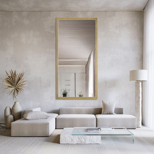 Oglindă în ramă decorativă delicată din lemn - 2801 - culoarea ramei la alegere