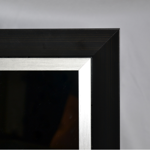 Oglindă cu ramă elegantă din bronz și argint - 5201002