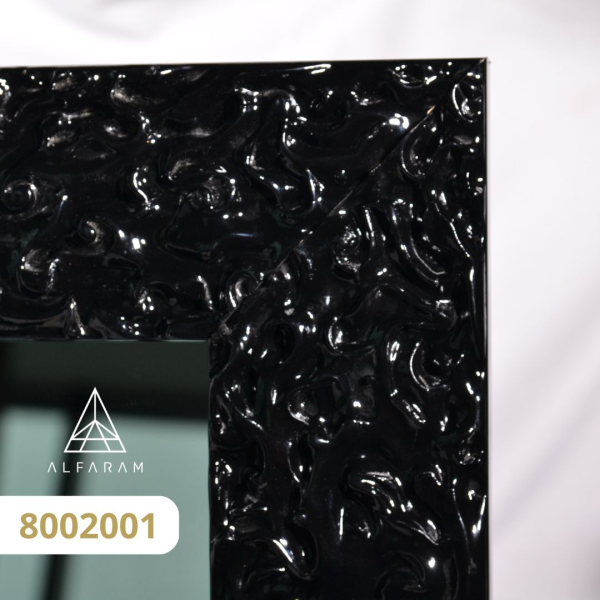 Oglindă Glamour cu ramă neagră lucioasă - 8002001