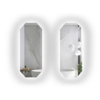 Set de oglinzi octogonale cu iluminare - OKTAGON LED SET