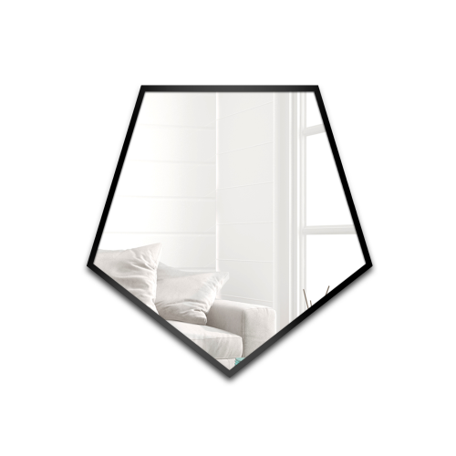 Oglindă de formă geometrică în ramă – PENTA ÎN CADRU