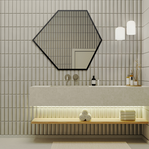 Oglindă de formă geometrică în ramă – GEOME ÎN RAMĂ