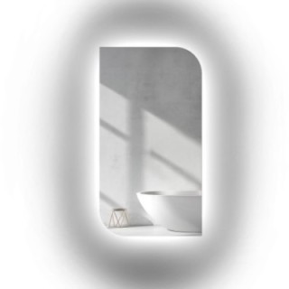 Oglindă de formă neregulată cu iluminare - LED teardrop