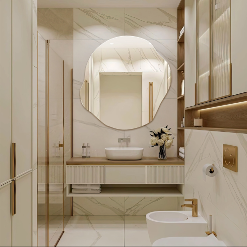 Oglindă decorativă cu o formă organică - CYRKON