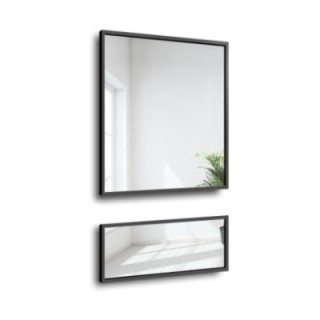 Oglindă cu ramă neagră pentru măsuță de toaletă în două părți - 1503 - culoarea ramei la alegere