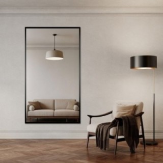 Oglindă de perete modernă mare în ramă de lemn - 1503 - culoarea ramei la alegere