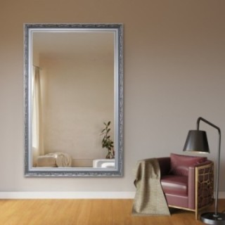 Oglindă în ramă argintie ornamentată - 8001001
