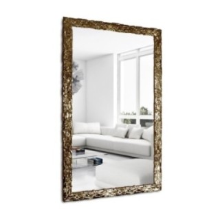 Oglindă de perete de lux cu ramă aurie bogat decorată - 9003001