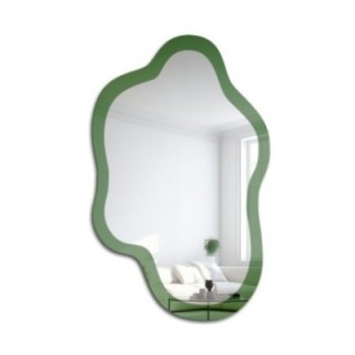 Oglindă verde neregulată - CYPRESS GREEN