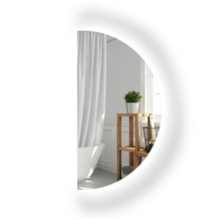 Oglindă de baie semicerc cu iluminare - HELENA LED