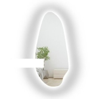 Oglindă de formă neregulată cu decupaj pentru dulap cu iluminare - JASPIS LED