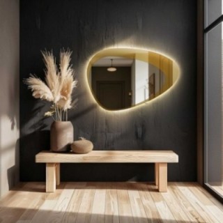 Oglindă de formă organică cu iluminare - KALCYT LED