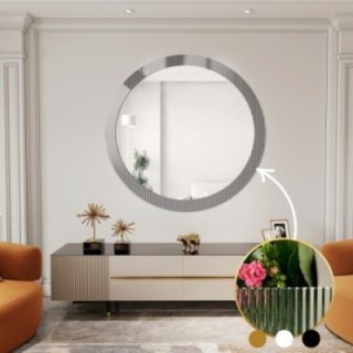 Oglindă decorativă rotundă pe sticlă ornamentală Visiosun Classic - LUXORA GLIMMER