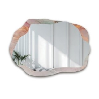Oglindă neregulată pe marmură roz – MARBLE ROSATO