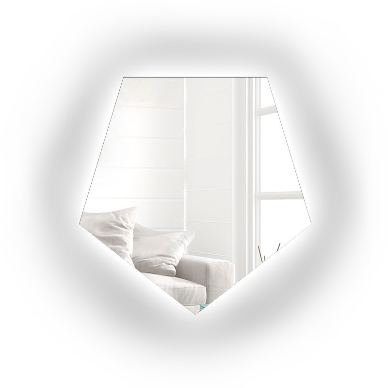 Oglindă de formă geometrică cu iluminare – PENTA LED