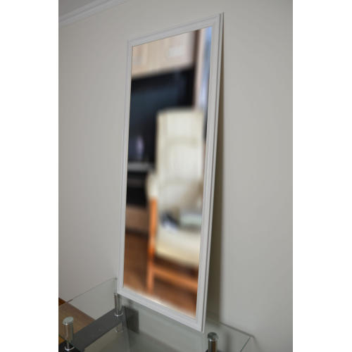 Oglindă Glamour în ramă albă - 6004004