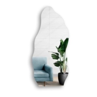 Oglindă decorativă semiovală cu formă organică - AURO 2
