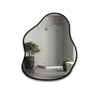 Oglindă în formă organică într-o ramă - STONE ÎN CADRU