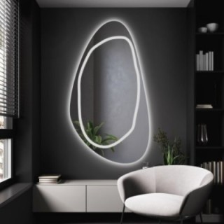 Oglindă de formă neregulată cu iluminare - SYDERYT LED III