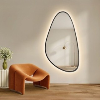 Oglindă de formă neregulată în ramă cu iluminare - SYDERYT ÎN CADRU LED