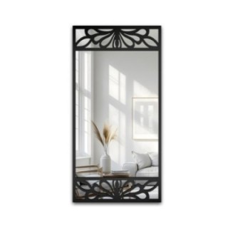 Oglindă dreptunghiulară cu decor MDF ajurat – VERONELLE SERENEO 100x200