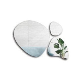 Set de trei oglinzi de formă neregulată - FLORA