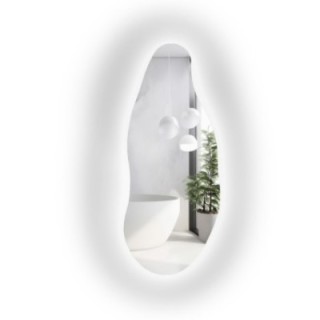 Oglindă decorativă cu formă organică și iluminare - BARYT LED