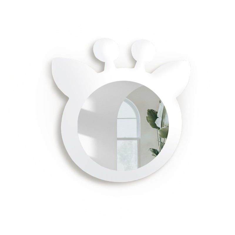 Oglindă decorativă de perete pentru un copil într-un cadru mdf - Girafa