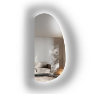 Oglindă de formă organică cu iluminare – TURMALIN LED