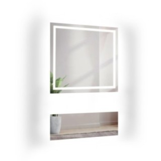 Oglindă de masă de toaletă în două părți cu iluminare - EMI GLAM LED