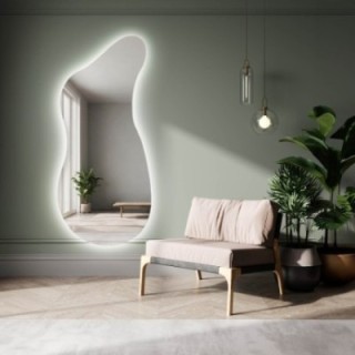 Oglindă de formă organică cu iluminare - ANGELIT II LED