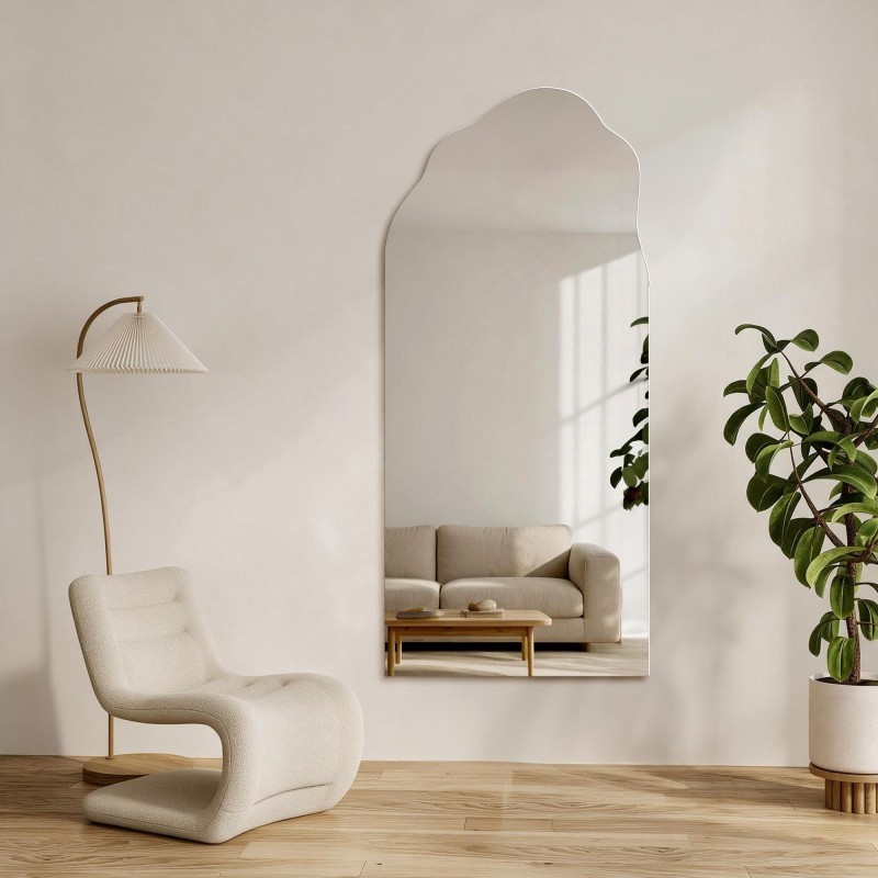 Oglindă decorativă semiovală cu formă organică - AURO 1