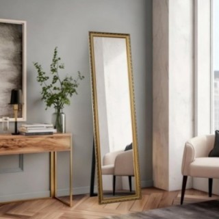 Oglindă de podea în ramă decorativă din lemn - 4001 - culoarea ramei la alegere