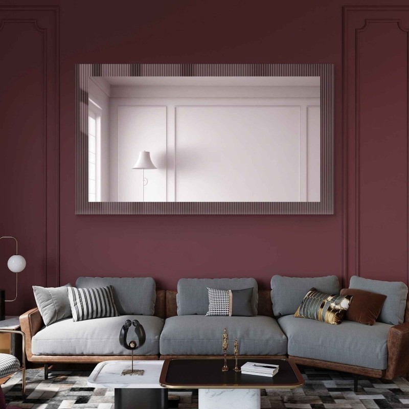 Oglindă decorativă dreptunghiulară pe sticlă ornamentală Visiosun Classic - LUXORA CLARITY