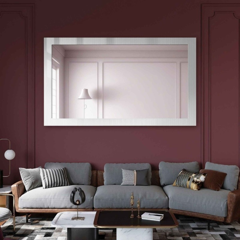 Oglindă decorativă dreptunghiulară pe sticlă ornamentală Visiosun Classic - LUXORA CLARITY