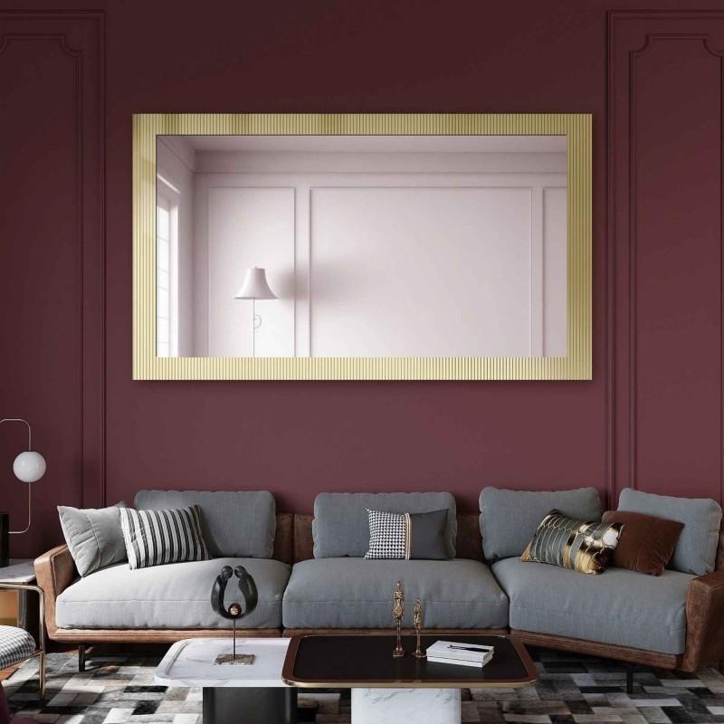 Oglindă decorativă dreptunghiulară pe sticlă ornamentală Visiosun Classic - LUXORA CLARITY