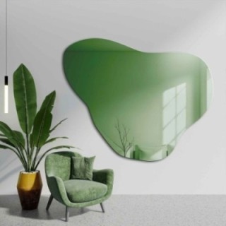 Oglindă verde neregulată - EMERALD GREEN