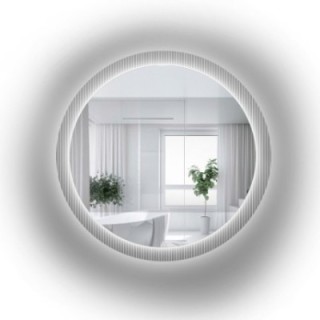 Oglindă rotundă pe sticlă ornamentală Visiosun Classic cu iluminare - LUXORA GLIMMER LED